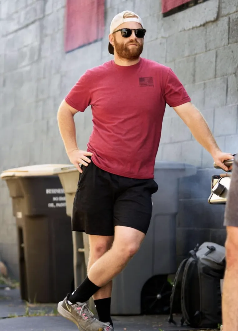 A Vickery Athletics member outside the East Dallas gym