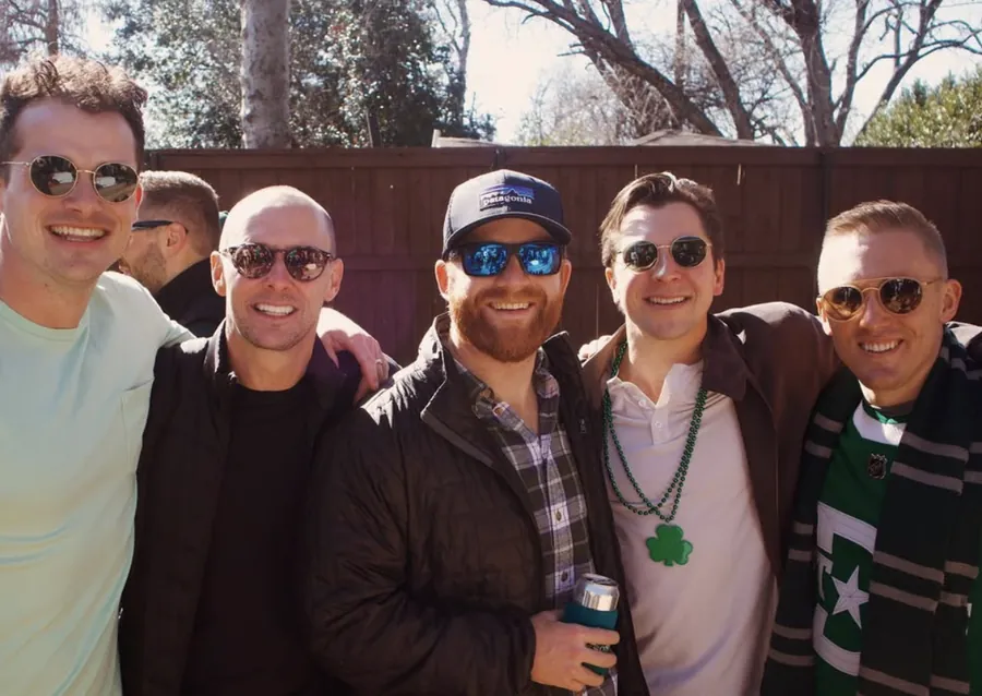 Vickery Athletics members at a St. Patrick's Day get-together