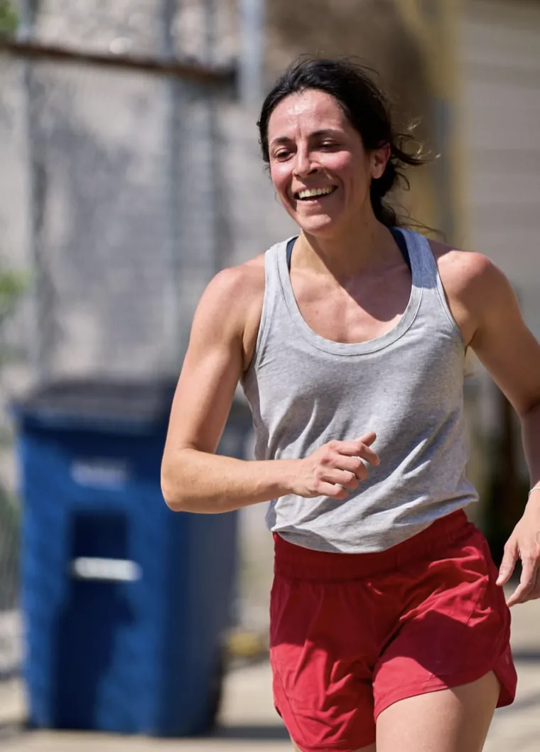 A member training strong in Dallas