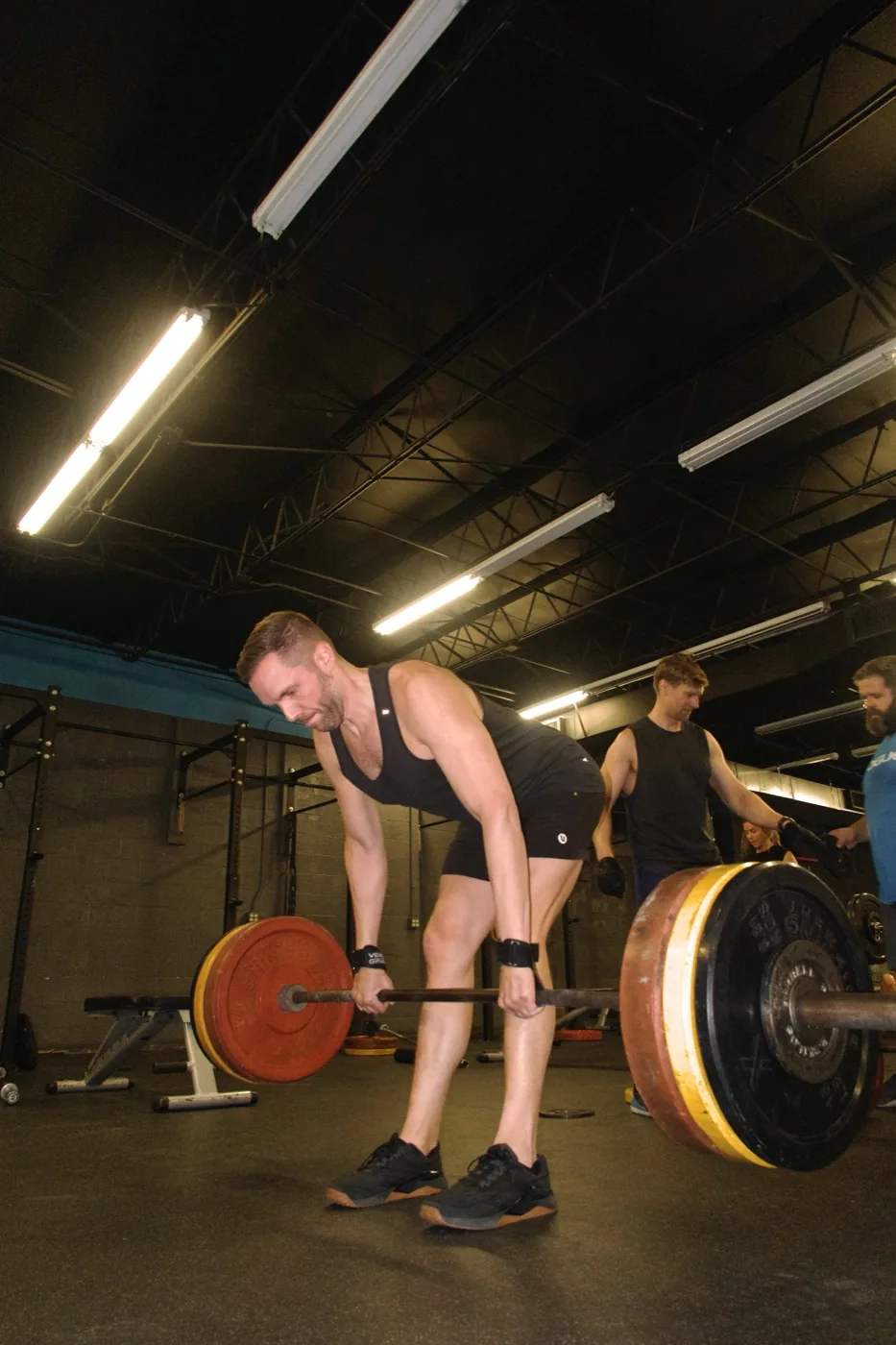 Squat rig in use